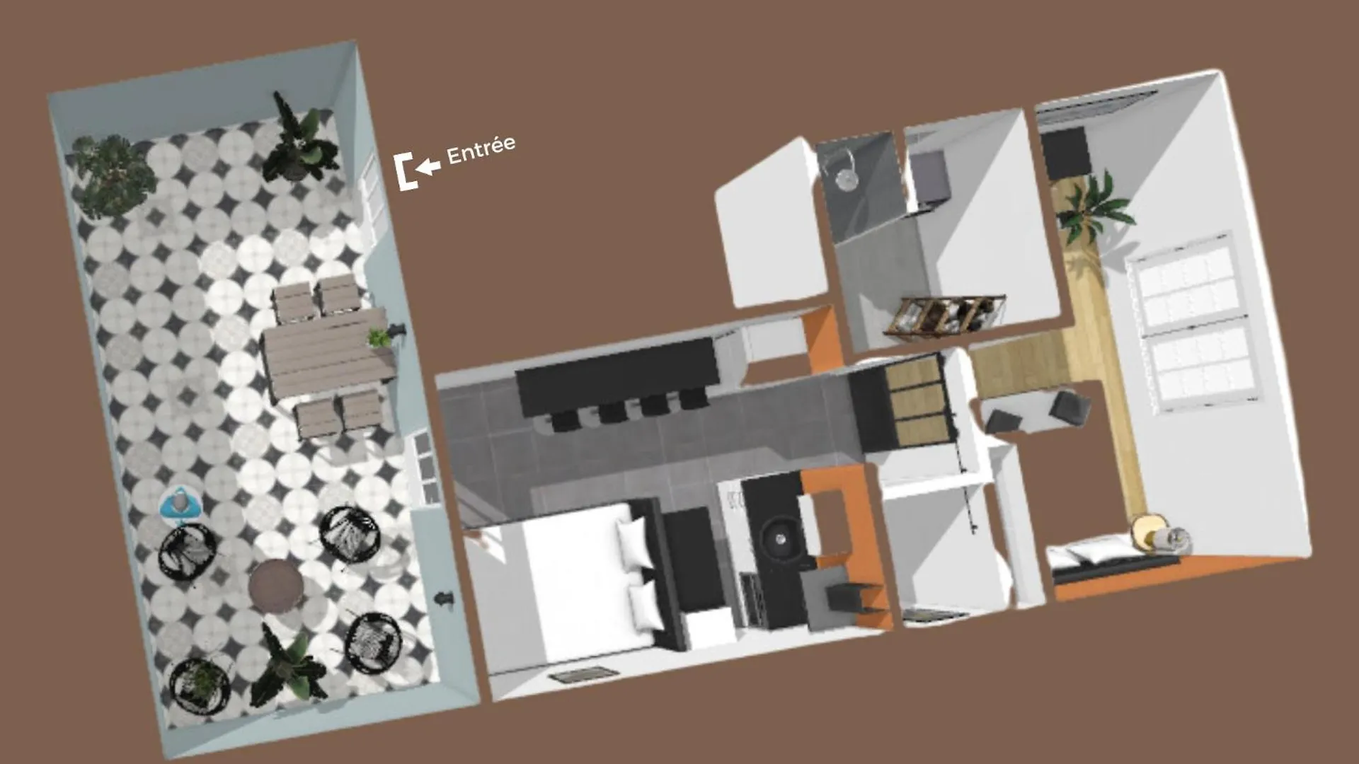 Apartment “Le Terracotta” Terrasse -Centre Ville- Cosy Bourg-en-Bresse